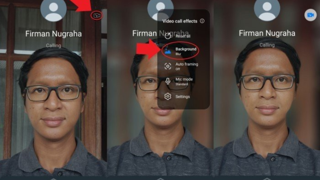 change background in whatsapp video call