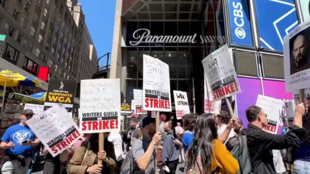 Hollywood Writers Strike Over