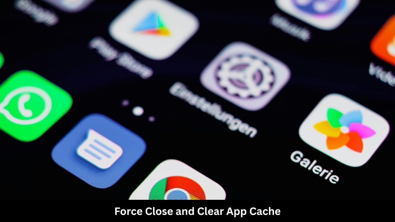 Force Close and Clear App Cache