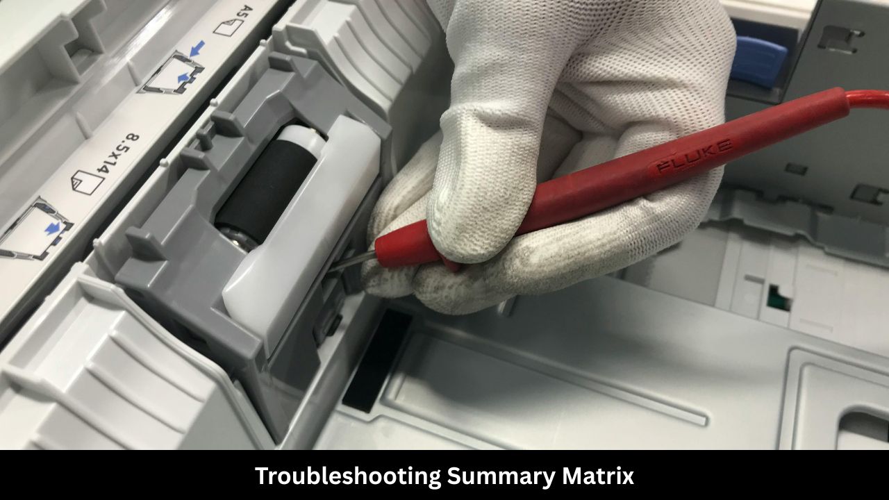 Troubleshooting Summary Matrix