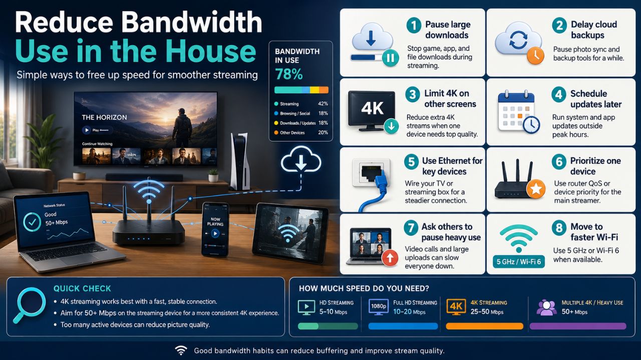 Reduce Bandwidth Use in the House
