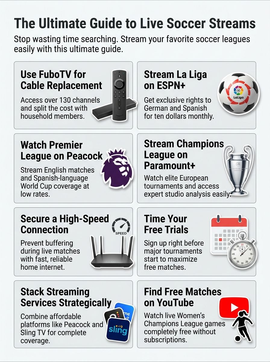 Streaming Tips To Watch Live Soccer Online
