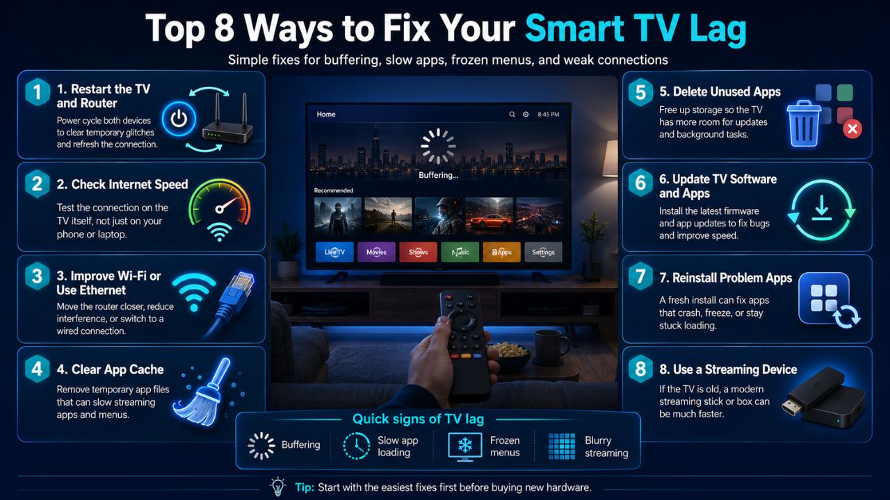 Top 8 Ways to Fix Your Smart TV Lag